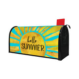 Welcome Summer Mailbox Covers Magnetic Standard Size 21 X 18 Decorative Sunshine Mailbox Wraps Post Letter Box Cover for Garden