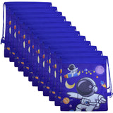 Kidizkart 12 Pcs Space Dori Bag Astronaut Print Drawstring haversack bags for Kids Birthday Return Gifts