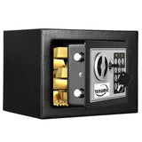 TENAMIC Safe Box 0.23 Cubic Feet Electronic Digital Security Box, Keypad Lock Box Cabinet Safes, Solid Alloy Steel Office Hotel