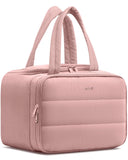 HOTOR Travel Toiletry Bag - Wide-Open Toiletry Bag for Women, Multi-Pocket Makeup Bag for Travel Essentials, Wet & Dry Separatio