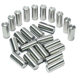 ZDingTech 25pcs 6mm x 14mm Dowel Pins Metal Dowel pins M6 6mm Shelf Pegs,Support Shelves,6mm x 14mm Metal Rod.304 Stainless Stee
