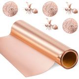 Yaocom 1 Roll Aluminum Metal Crafts DIY Foil 12 Inch x 10 ft x 0.1 mm Thick for Art Project Aluminum Flashing Roll Wide Sheet Mu