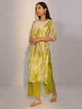 Libas Women'S Cotton Abstract Kurta Set (400286 Green Green Xl