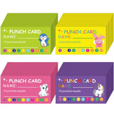 320 Pieces Punch Cards, Incentive Loyalty Reward Card Student Awards Loyalty Cards for Small Business, Classroom, Kids Behavior,