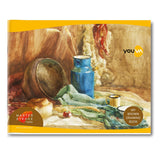 Navneet Youva | Brown Cover Drawing Book | 27.5 Cm X 34.7 Cm | 36 Pages | Pack Of 12 | Premium Art & Sketch Notebook For Student