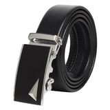 Zacharias MenS Faux Leather Belt With Autolock Buckle Gr62 (Black, Free Size) (Pack Of 1)