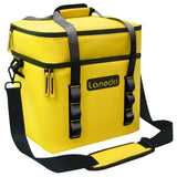 Lanedo Lunch Soft Cooler 20 Can, Soft Carrying Handle Insulated Bag Portable Ice Chest Box for Lunch, Beach, Drink, Beverage, Tr
