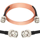 XRDS -RF BNC Cables 8FT, 50 Ohm BNC Male Cable RG316 Antenna Cable for Antenna Scanners Handheld Ham Radios etc.