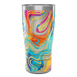 Tervis Traveler Tie Dye Swirl-Bright Triple Walled Insulated Tumbler Travel Cup Keeps Drinks Cold & Hot, 20oz, Stainless Steel