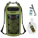 Piscifun Waterproof Backpack 10L 20L 30L 40L Floating Backpack with Waterproof Phone Case for Water Sports Fishing Boating Kayak
