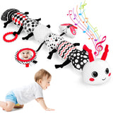Baby Toys 0-12 Months - Musical Caterpillar Stuffed Animal Soft Plush Toys for Infant Girls Boys 3 6 12 Months Tummy Time Sensor