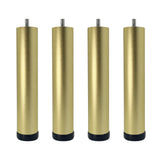 Yuqim 4 Pack Adjustable Furniture Legs Replacement M8 Thread Metal Furniture Legs 8 Inch Couch Legs Replacement Legs for Bed, So