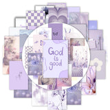 50 Pcs Journal Stickers Set For Girls Diary Scrapbook Stickers | Diy Craft Page Decoration (Design 4)