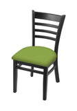 Holland Bar Stool Co. 3140 18 Chair with Black Finish and Canter Kiwi Green Seat