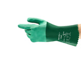 Ansell Scorpio 8-354 Neoprene Glove, Chemical Resistant, Gauntlet Cuff, 14 Length, Medium (Pack of 12)