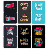 woopme Set of 6 Magnetic Enjoy Every Moment Bookmark for Book Lovers Readers Students Gift Magnetic Page Clips Folding