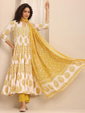Libas Women'S Cotton Kurta Sets (400684_Yellow 1_2Xl)