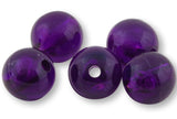 Round Acrylic Plastic Beads - Made in USA (Translucent Purple, 5mm)