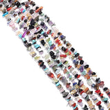 BEADIA Irregular Natural Mix Colored Stone Loose Semi Gemstone Beads for Jewelry Making 5-8mm 80cm