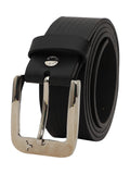 Bulchee MenS Genuine Leather Casual Belt | Embossed Design | Black | Bul2179B