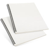 Dunzoom 2 Pack Graph Grid Paper Notebook, 160 Pages, Grid Paper, A4