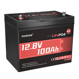 Dumfume 2 pack 12V 200Ah LiFePO4 Battery,2560Wh Deep Cycle Lithium Iron Phosphate Battery 200A BMS, 15000+ Cycles, Ideal for RV,