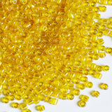 Bulk 4mmYellow Seed Beads for Jewelry Making 110 Grams About 1600pcs,6/0 Glass Craft Beads for Making Earrings, Bracelets, Penda