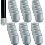 Jetec 36 Pieces 7/8 Inch Folding Chair Leg Caps Heavy-Duty Plastic Chair End Caps Non-Marring Furniture Glides Round Hardwood Fl