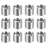 HARFINGTON 12pcs Thread Repair Inserts M12 x 1.75 Male to M10 x 1.5 Female Thread 12mm Long Stainless Steel Reducing Nuts Metric