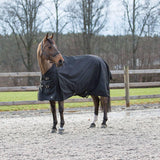 HORZE Nevada 1200D Lightweight Waterproof Horse Turnout Rain Sheet (No Fill) - Black - 75 in