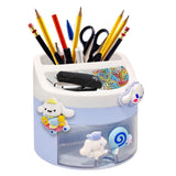 FunBlast Copper Desk Organizer Stationery Storage Stand, Cute Kawaii Pen & Pencil Holder Table Pen Holder, Stationery Stand Fo