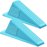 Frienda 2 Pcs Jumbo Door Stoppers Heavy Duty Door Stopper Tall up to 2inch Tall Wedge TPR Large Wedge Stackable Big Rubber Doors