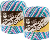SugarN Cream Yarn Ombres Super SizeBeach Ball Blue
