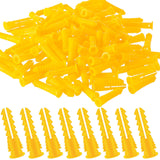 Glooglitter 200 Pcs #4-6-8 x 7/8 Inch Ribbed Lightweight Plastic Anchors Drywall Anchors for Hollow Walls Pictures Artwork Decor