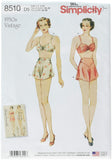 Simplicity 1930s Fashion Womens Vintage Bra and Panties Sewing Patterns, Sizes 412