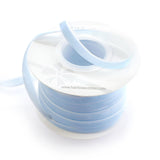 3/8 Velvet Ribbon - Narrow Single-Sided Craft Trim for Hair Bows, Sewing & Gift Wrapping - (Frosty Blue, 25 Yards)