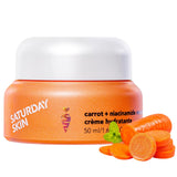 Saturday Skin Face Moisturizing Cream with Carrot, Niacinamide, Ceramides & Centella Asiatica, Peptide, Paraben-Free, Sulfates-F