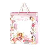 PPJ HAPPY BIRTHDAY (FLUTTER AND TWIRL BUTTERFLY THEME) (10 Pcs.) PAPER CARRY BAG, 16 Inch X 12 Inch X 4 Inch RETURN GIFT/HAPP