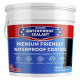 Xmntdo Polyurethane Waterproof Coating Black, 1 Gallon, Roof Sealant Waterproof Coating for Flat & Matal Roofs, Foundations, Con
