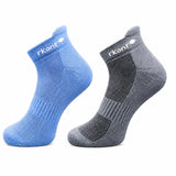 R.Kant Bamboo Socks For Men | Ankle Length | Soft, Breathable & Padded | MoistureWicking Bamboo Fiber | Pack Of 2 (Blue & Grey)