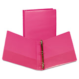 Samsill U86376 Fashion View Binder Round Ring 11 x 81/2 1Inch Capacity Berry 2/Pack