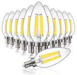 ALAMPEVER E12 LED Bulb 100 Watt Equivalent, 800LM Super Bright Dimmable LED Light Bulb, B11 5000K Daylight White LED Candelabra