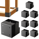 8pcs Heavy Duty Workbench Bracket Kit Carbon Steel 3-Way Right Angle Corner Brackets for DIY Custom Workbench, Shelving, Work Ta