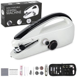 Fuairmee Mini Handheld Sewing Machine, Fast Sewing with Two Speeds, Two Power Supply for Sewing Clothes, Fabric, DIY Home Machin