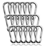 32PCS 3 Heavy Duty Carabiner Clip - Spring Snap Hooks, Galvanized Steel M8 Carabiners 3 Inch - 520LBS Capacity Snap Link Quick L