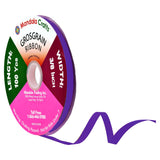 Mandala Crafts 3/8 Inch Purple Grosgrain Ribbon for Gift Wrapping - 100 Yard Bulk Fabric Ribbon for Wedding, Party Decor, DIY Cr