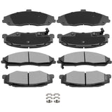 AUTOMUTO D731 & D732 Ceramic Brake Pads Kits, Front Rear Brake Pads Set fit For 2004-2009 For Cadillac XLR,1997-2013 For Chevrol