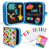 PDSPM Erasable Doodle Book for Kids, Reusable Drawing Coloring Book with Washable Sketch Pens and Wipes, Mess Free Painting, Tra