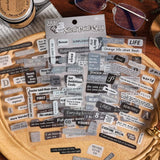 R H Lifestyle Plastic 6 Sheets Motivational Quotes Self Adhesive Words Sticker Printed Waterproof Journal Sticker Decorative Sti