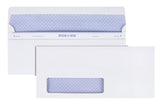 Quality Park Window Security Envelope, RevealNSeal, White, 4.125 x 9.5, 500 per Box, (67418)